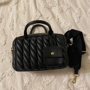 Black Quilted Handbag